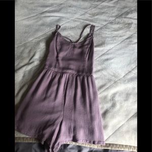 hollister romper with lace detail